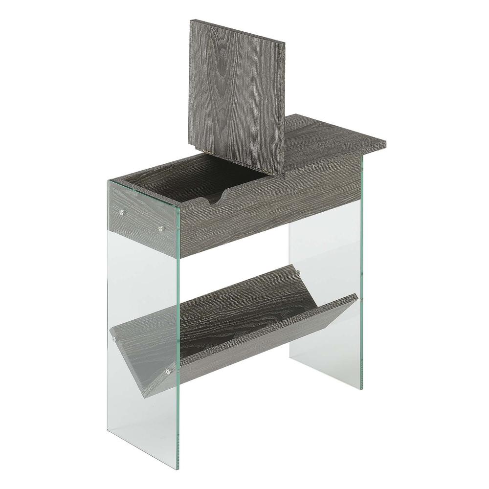 SoHo Electric Flip Top End Table. Picture 4