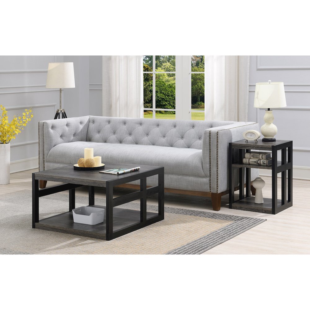 Monterey Square Coffee Table with Shelf. Picture 6