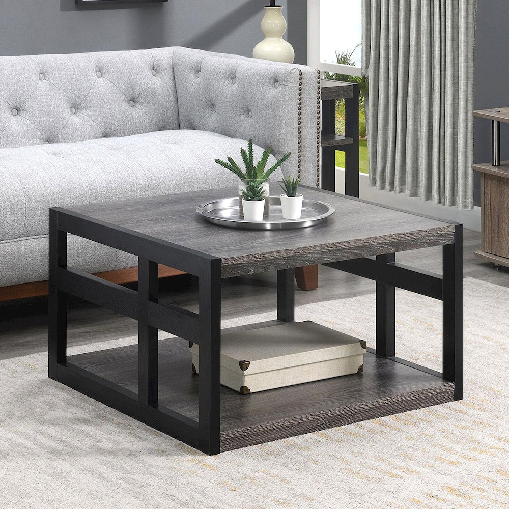 Monterey Square Coffee Table with Shelf. Picture 3