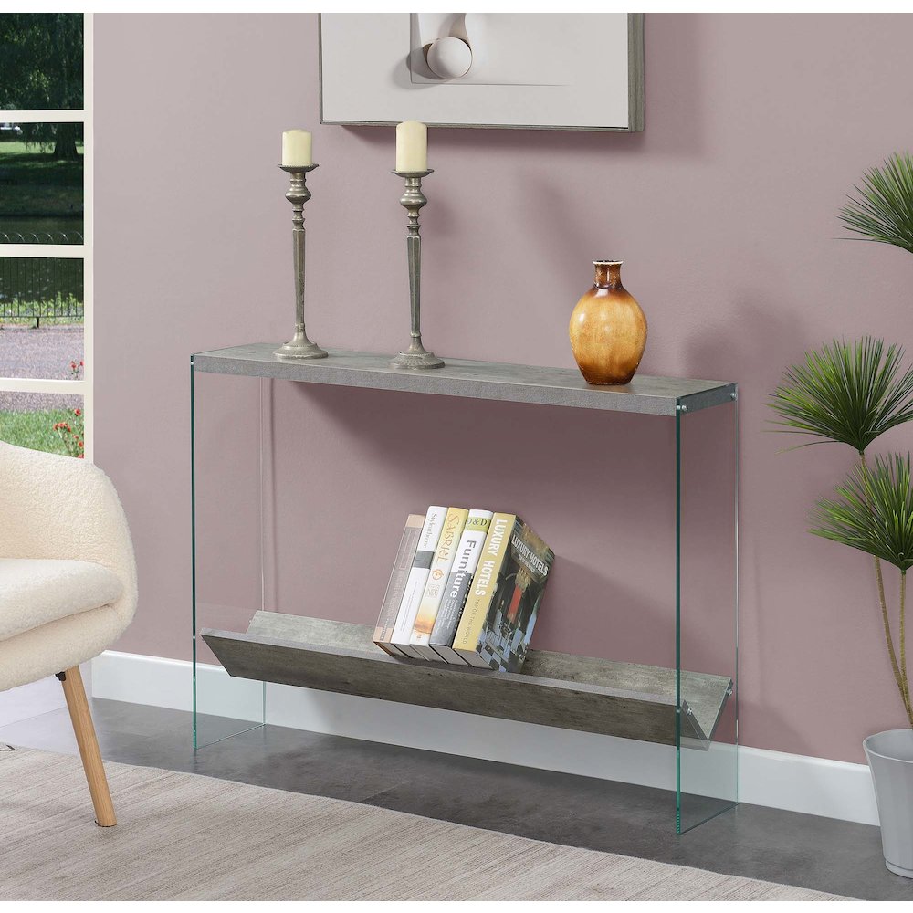 SoHo V Console Table w/ Shelf. Picture 2