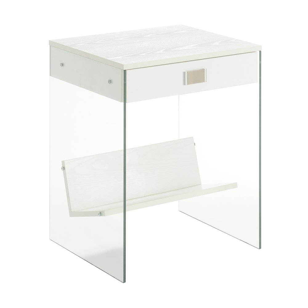 SoHo 1 Drawer End Table with Shelf. Picture 1