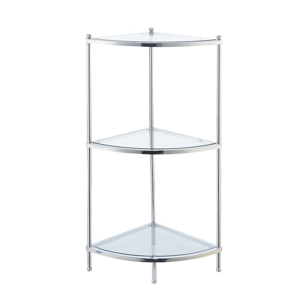 Royal Crest 3 Tier Corner Shelf. Picture 1