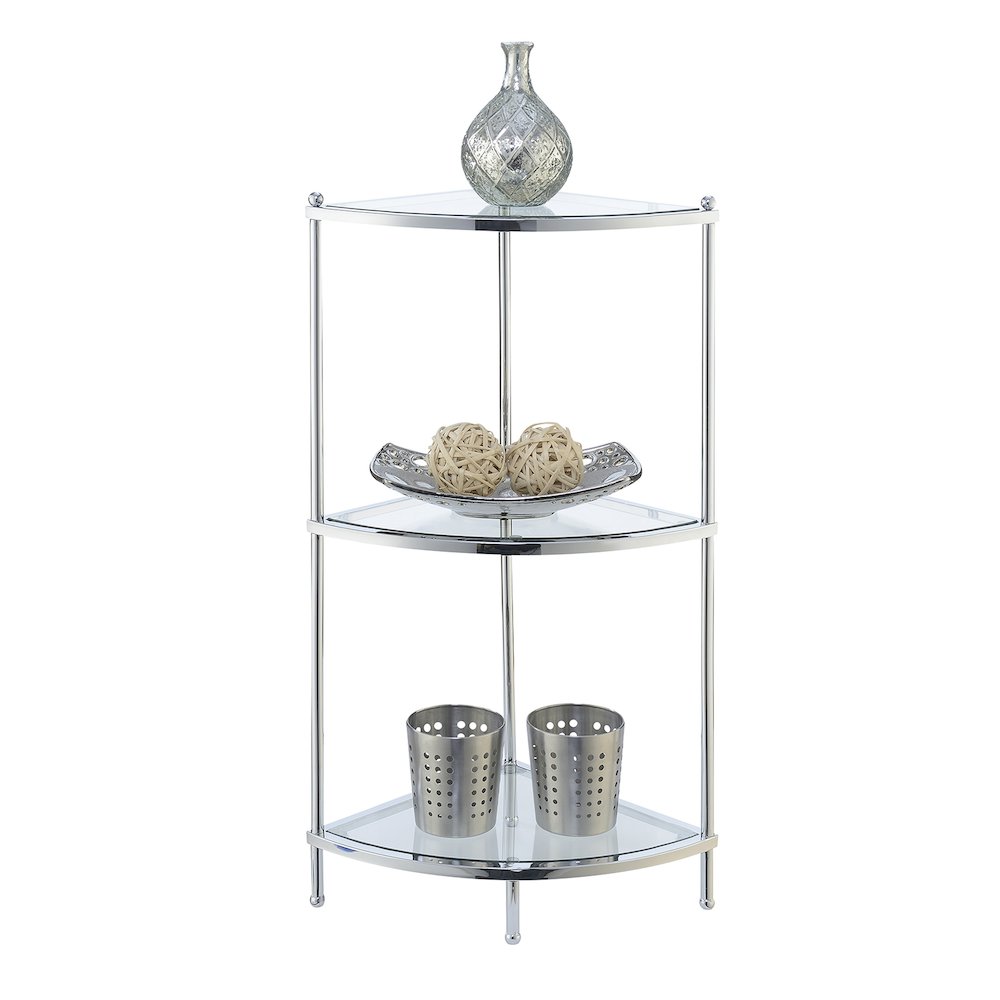 Royal Crest 3 Tier Corner Shelf. Picture 3