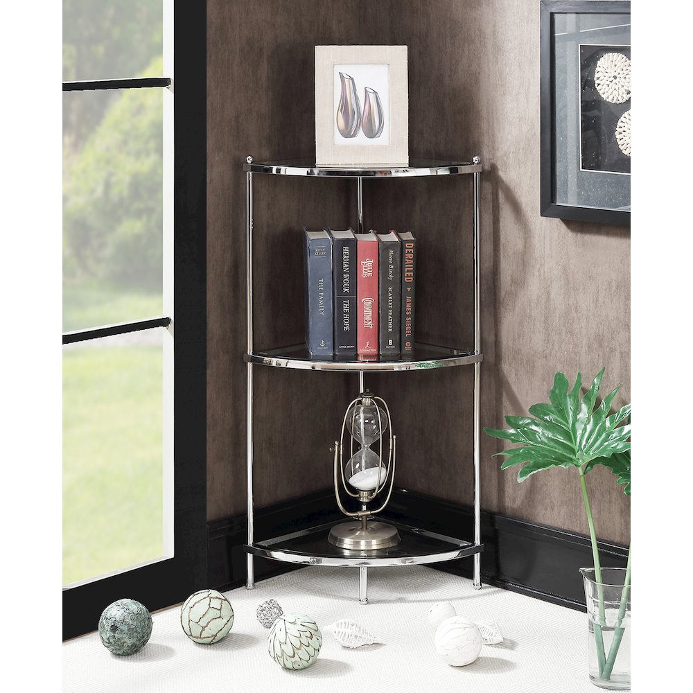 Royal Crest 3 Tier Corner Shelf. Picture 2