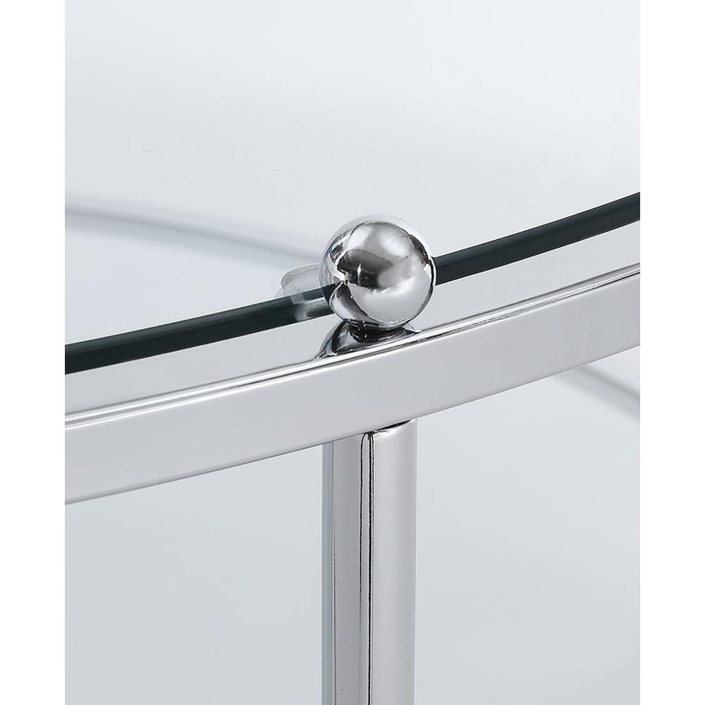 Royal Crest 2 Tier Round Glass Coffee Table. Picture 8