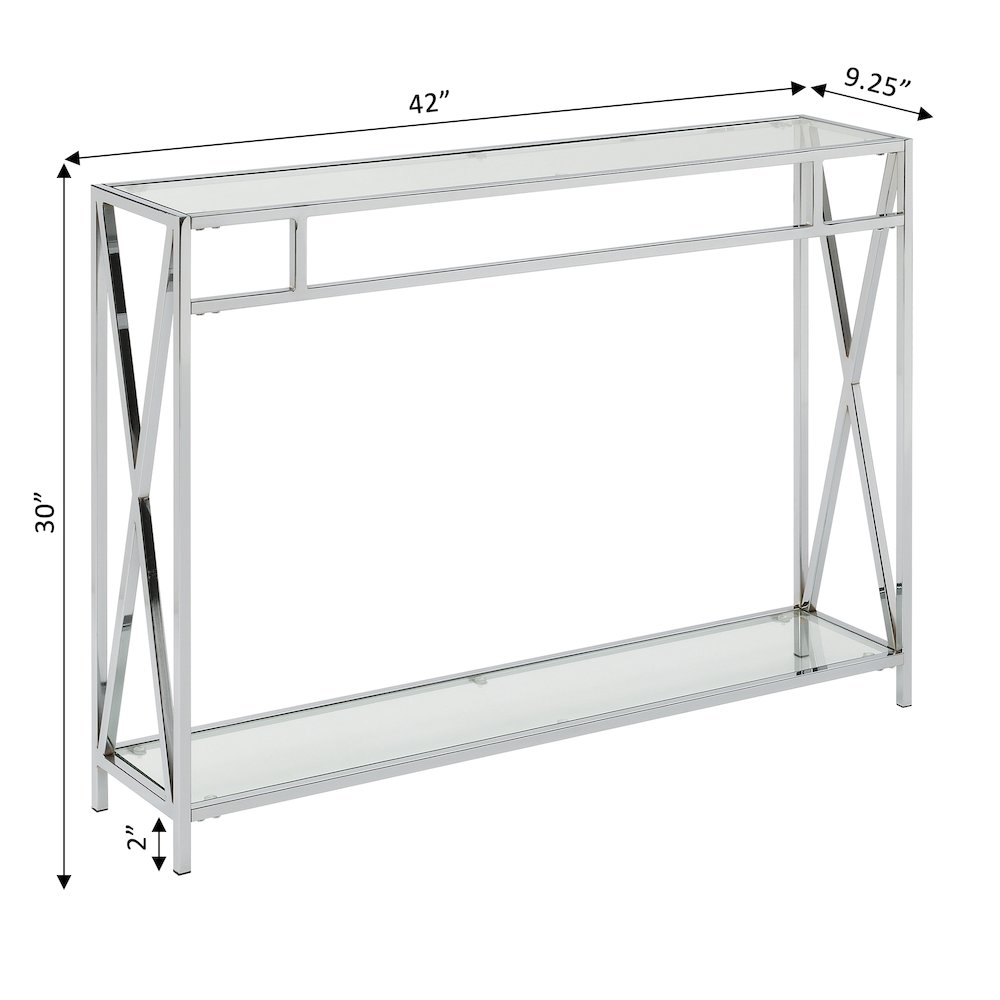Oxford Chrome Console Table. Picture 6