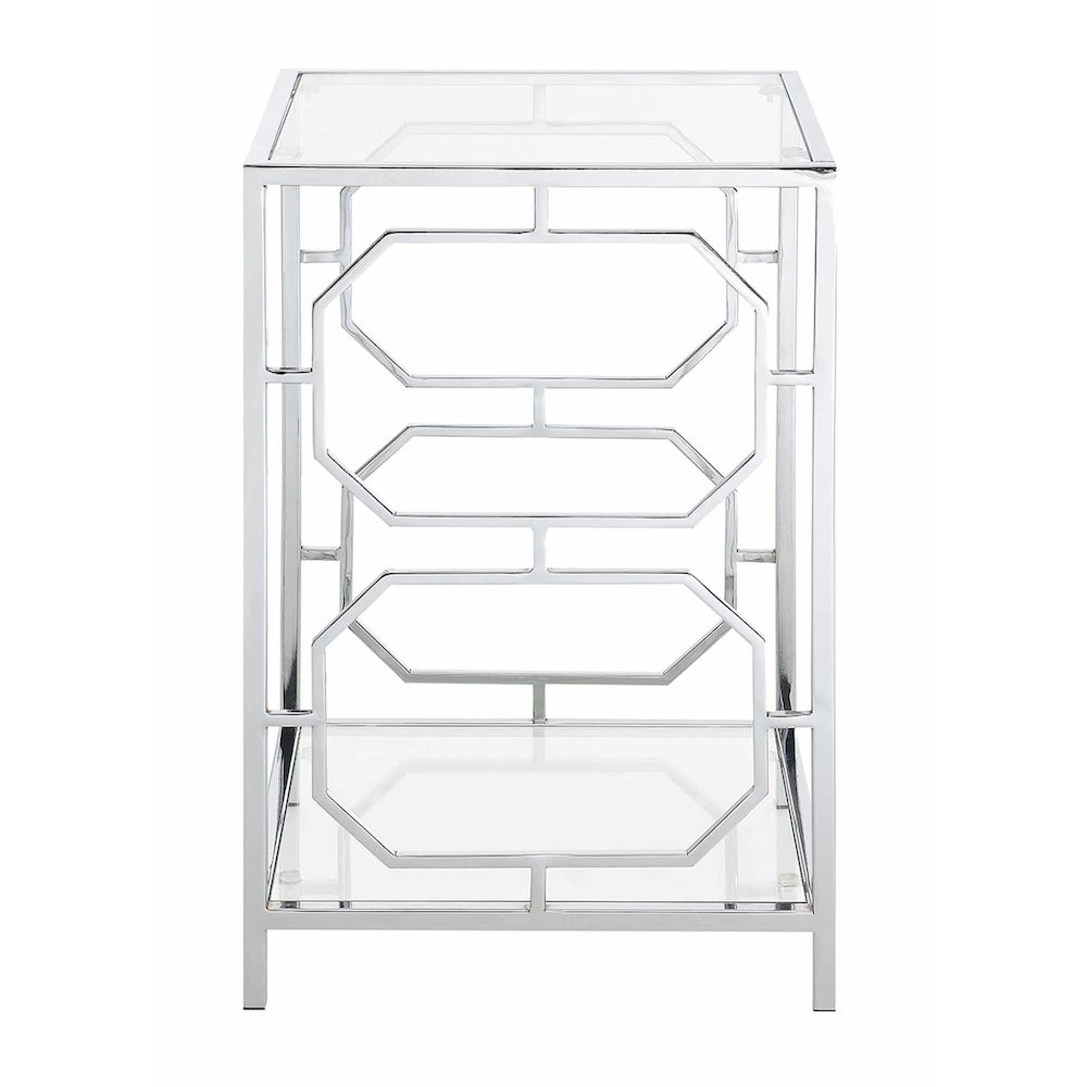 Omega Chrome End Table. Picture 4