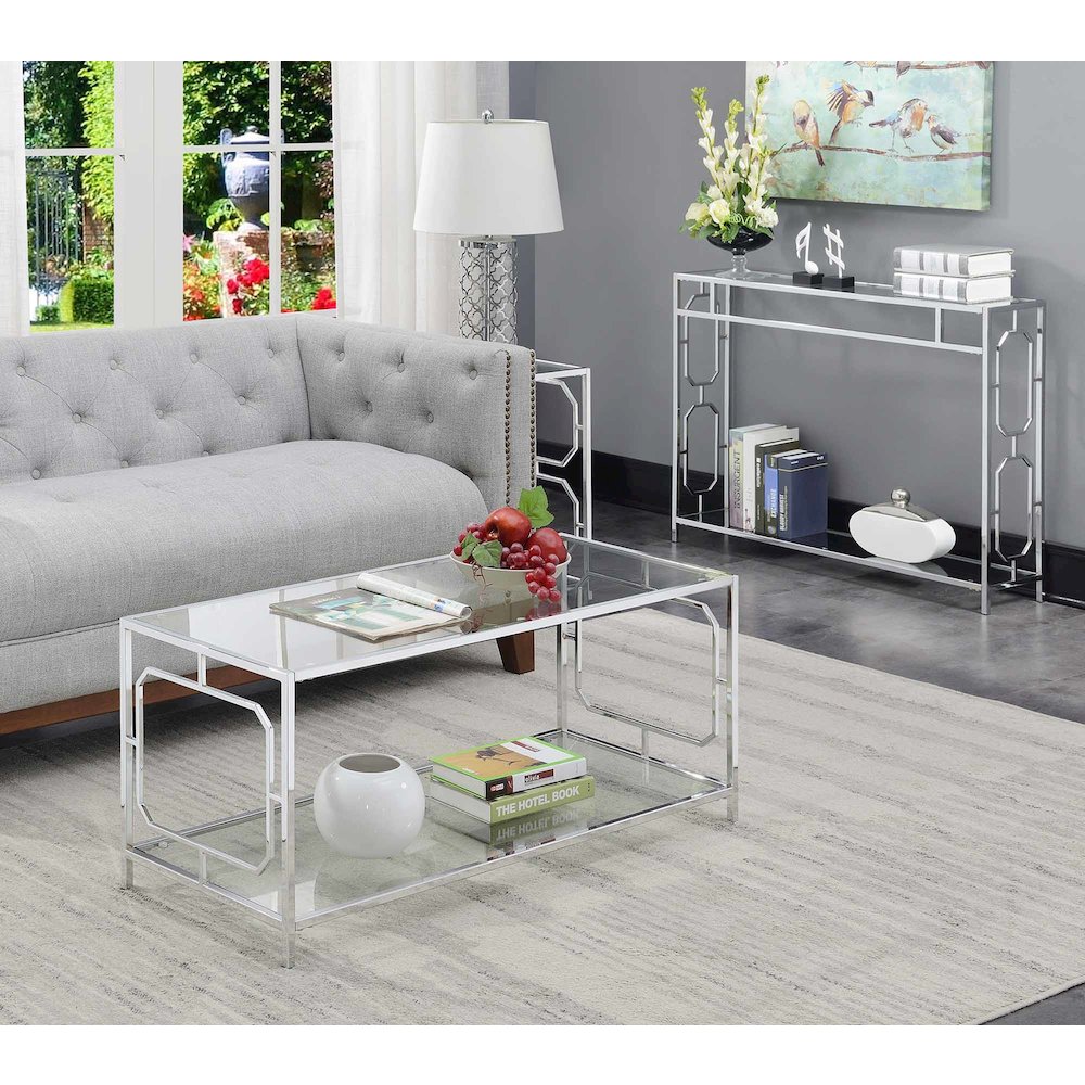 Omega Chrome Coffee Table. Picture 2