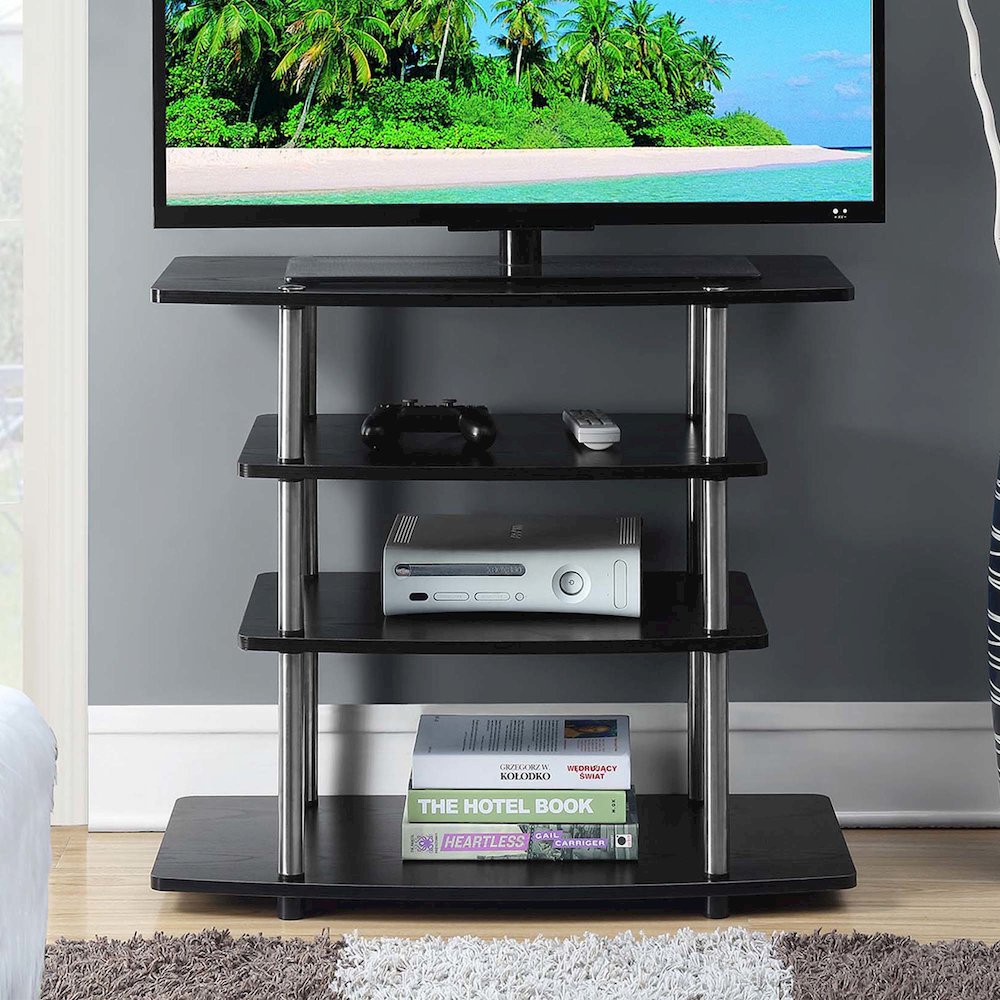 Designs2Go No Tools 37 inch Highboy 4 Tier TV Stand. Picture 2
