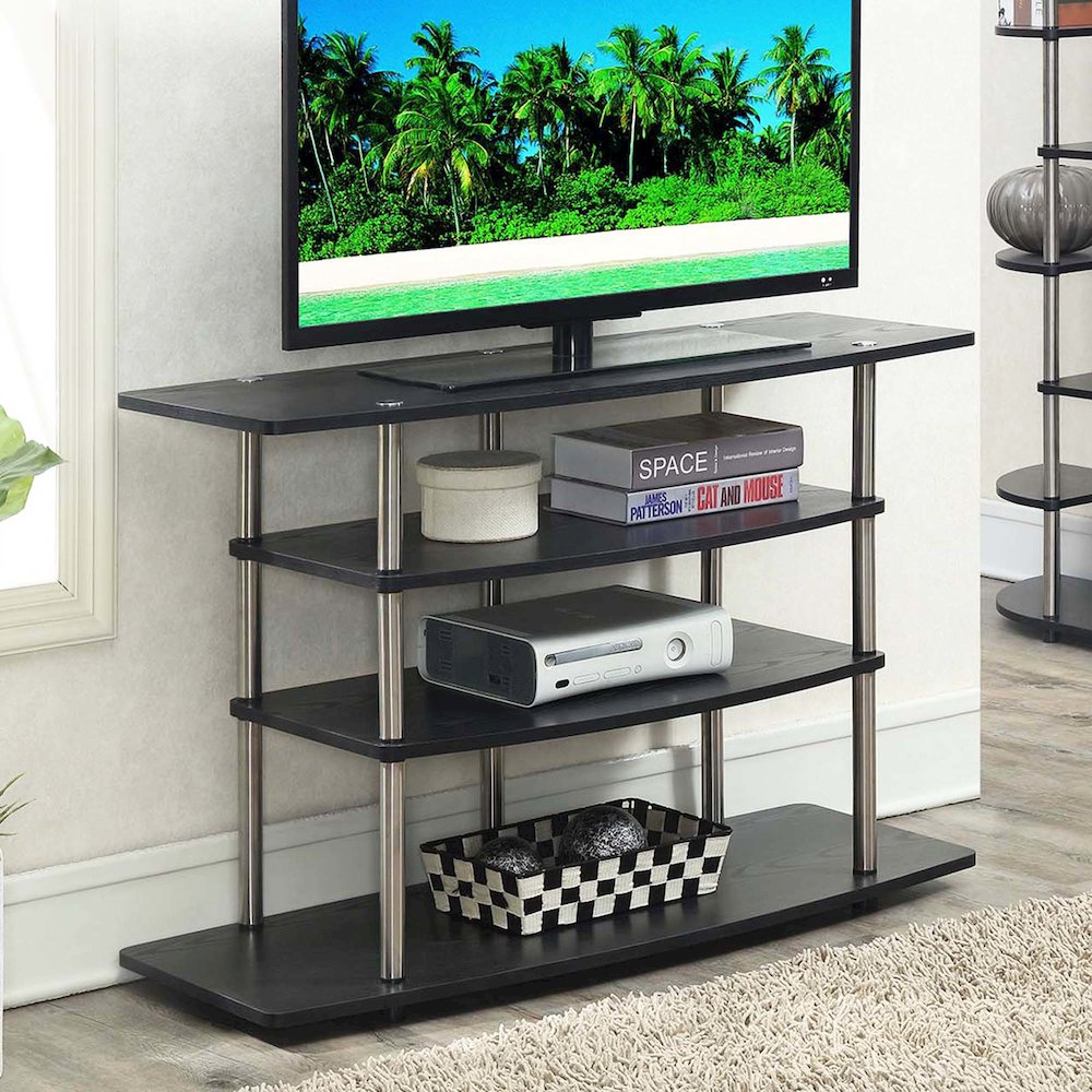 Designs2Go No Tools Wide Highboy TV Stand. Picture 2