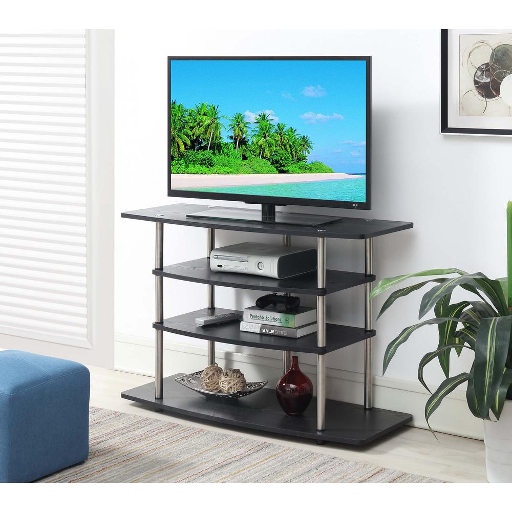 Designs2Go No Tools Wide Highboy TV Stand. Picture 5
