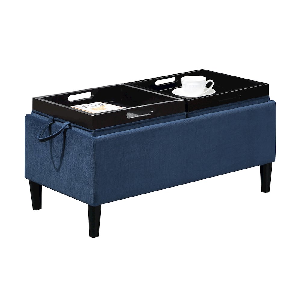 Designs4Comfort Magnolia Storage Ottoman with Trays. Picture 5