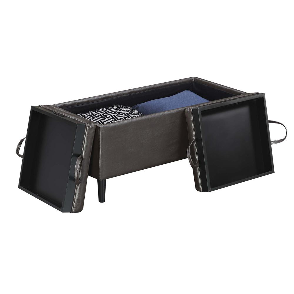 Designs4Comfort Magnolia Storage Ottoman with Trays. Picture 1