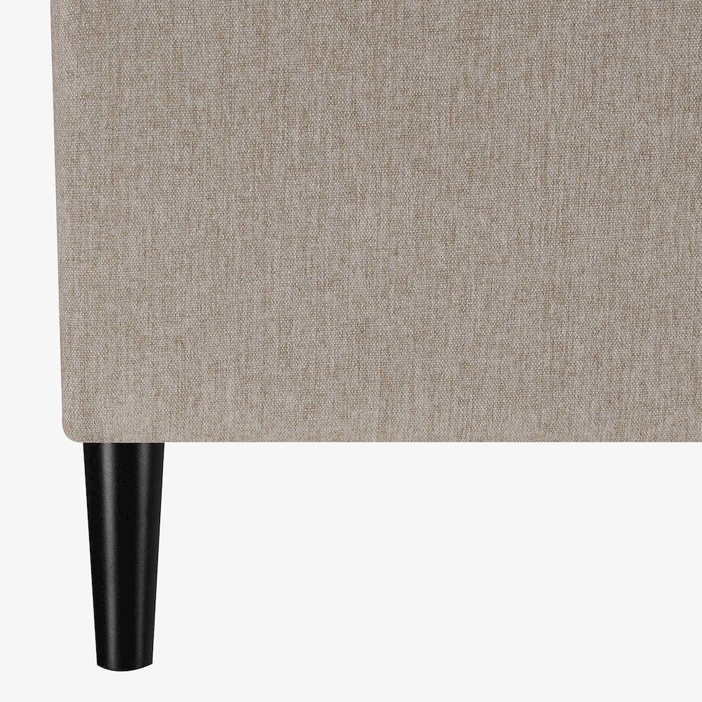 Designs4Comfort Magnolia Storage Ottoman with Reversible Trays, Soft Beige Fabric. Picture 5