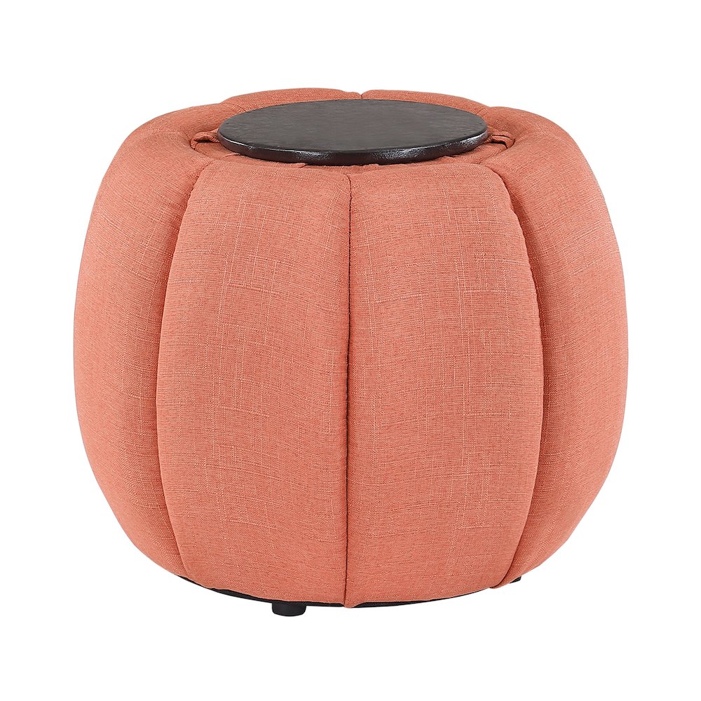 Designs4Comfort Daisy Storage Ottoman with Reversible Tray Lid. Picture 4