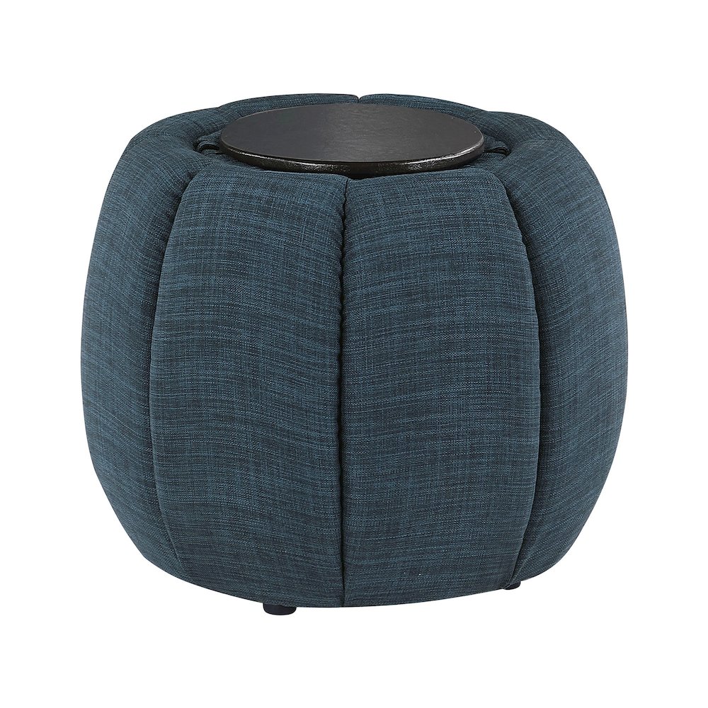 Designs4Comfort Daisy Storage Ottoman with Reversible Tray Lid. Picture 5