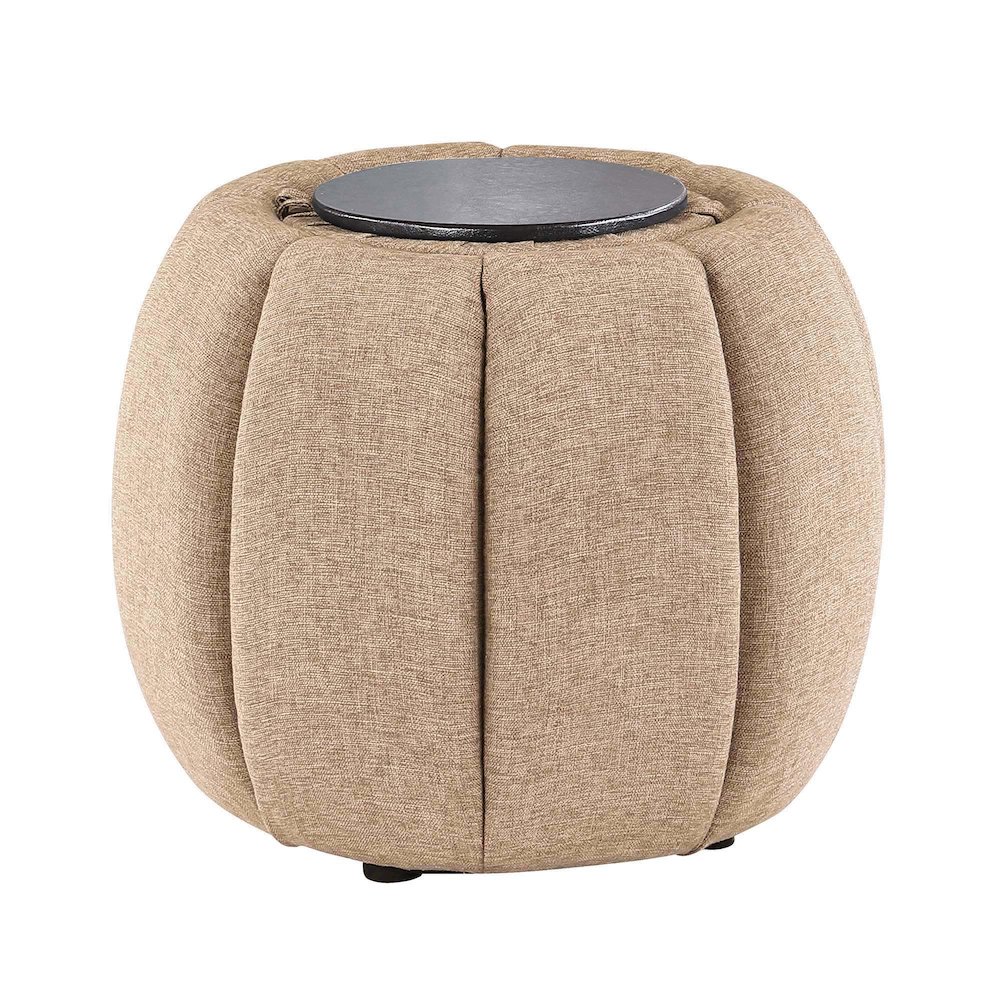 Designs4Comfort Daisy Storage Ottoman with Reversible Tray Lid. Picture 4