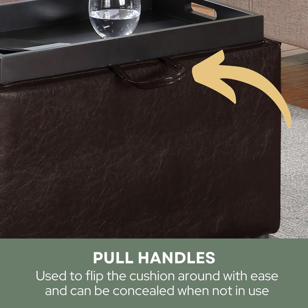 Accent Storage Ottoman with Reversible Tray. Picture 12