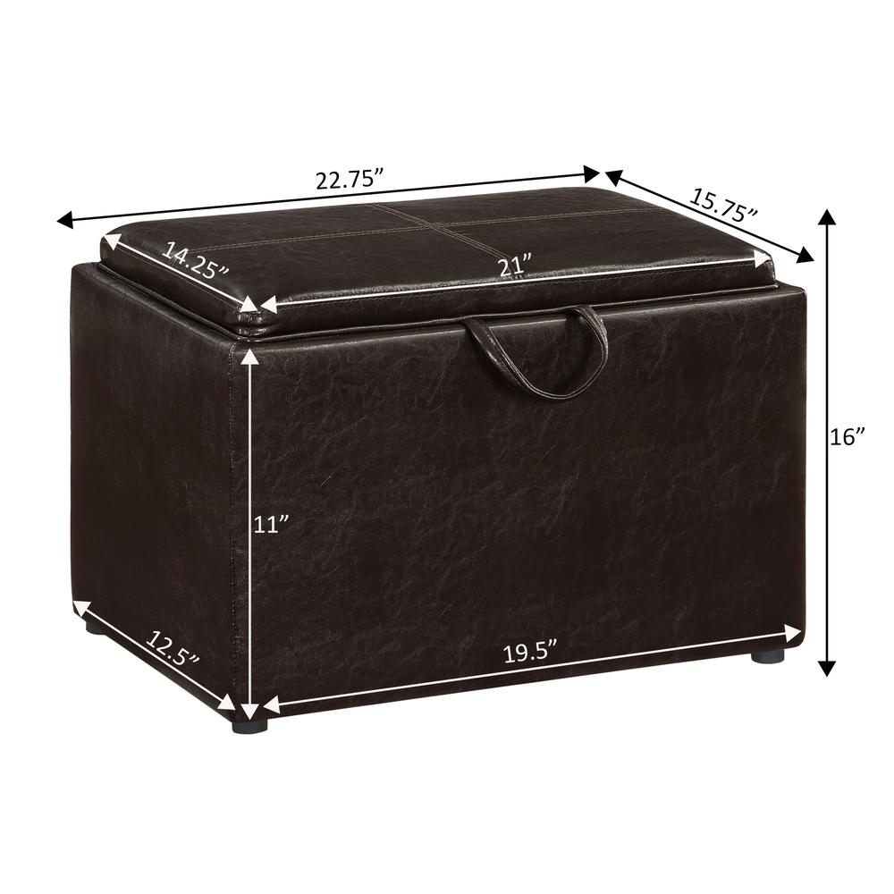 Accent Storage Ottoman with Reversible Tray. Picture 13