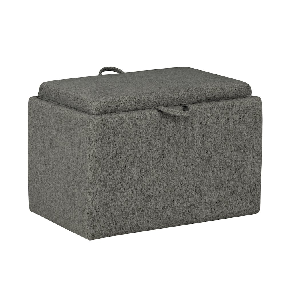 Designs4Comfort Accent Storage Ottoman with Reversible Tray. Picture 1