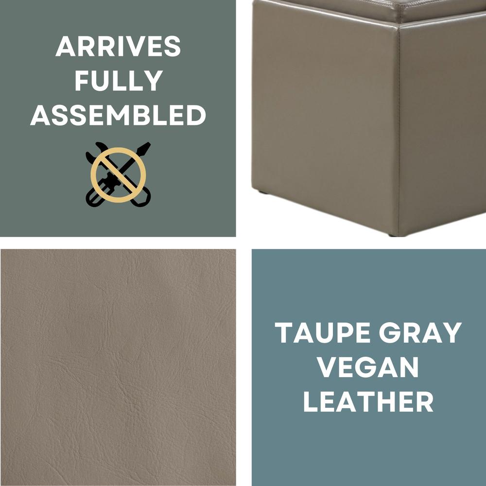 Accent Storage Ottoman with Reversible Tray. Picture 8