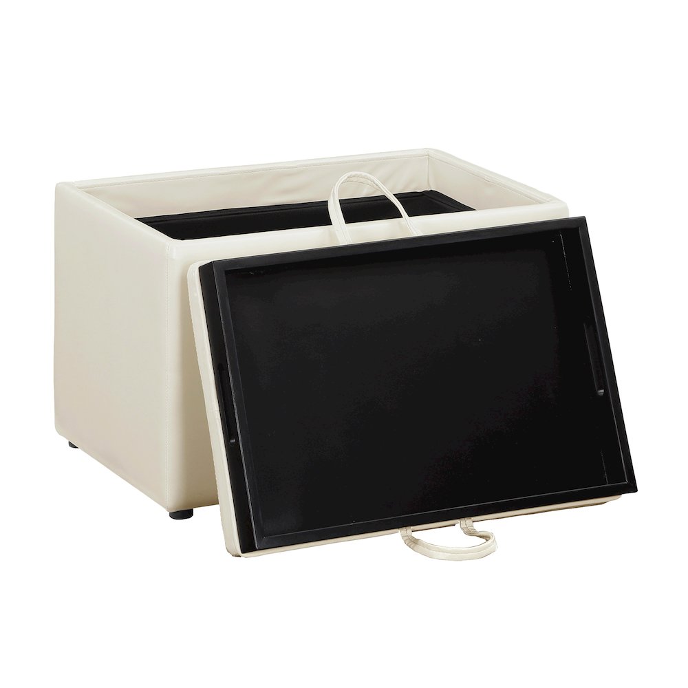 Accent Storage Ottoman with Reversible Tray. Picture 7
