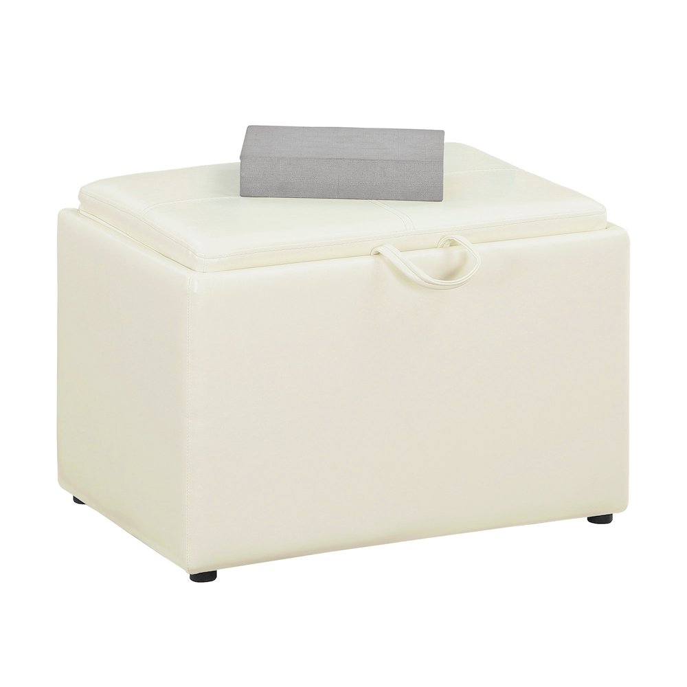 Accent Storage Ottoman with Reversible Tray. Picture 3