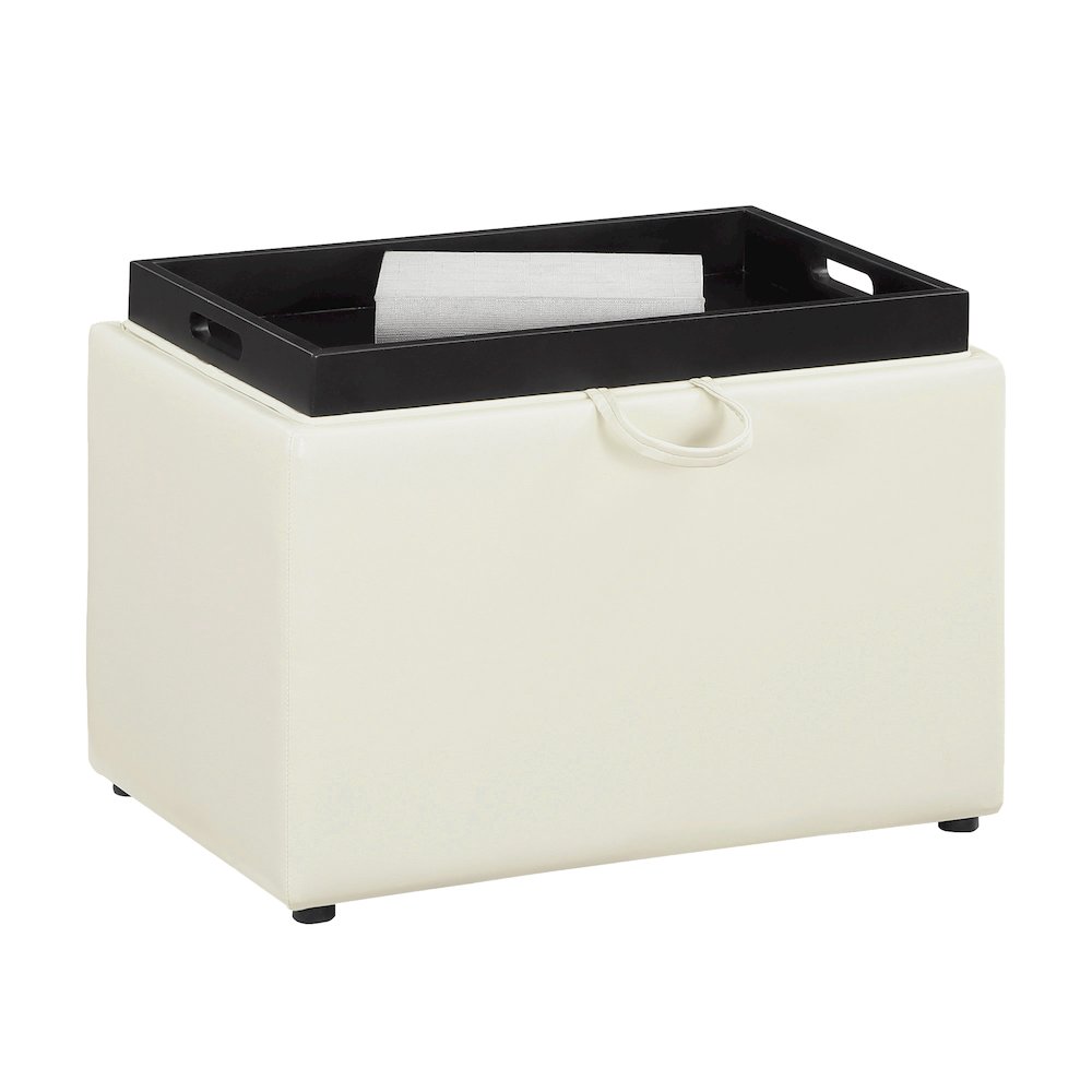 Accent Storage Ottoman with Reversible Tray. Picture 6