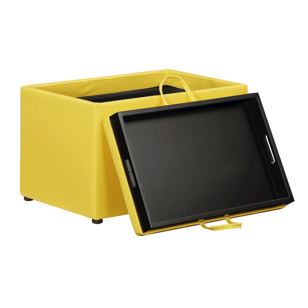 Accent Storage Ottoman with Reversible Tray. Picture 7