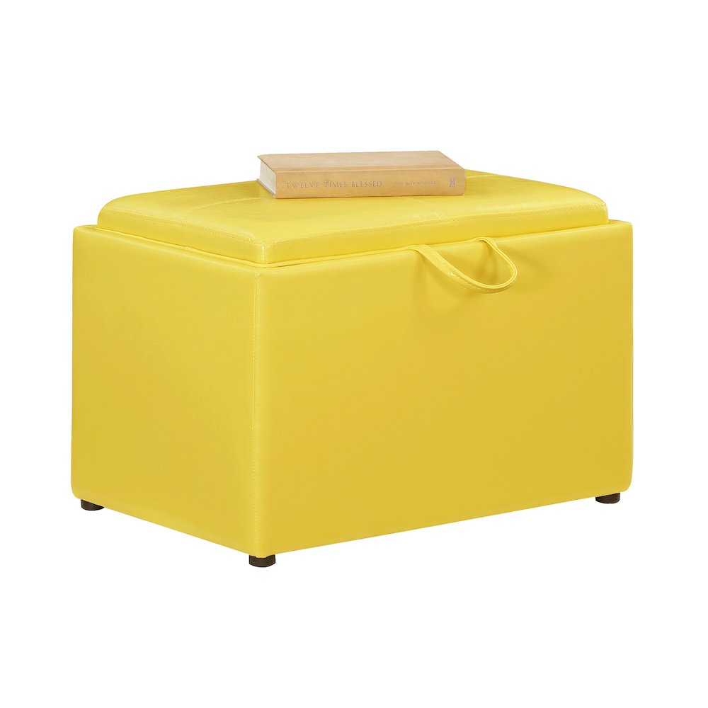 Accent Storage Ottoman with Reversible Tray. Picture 3