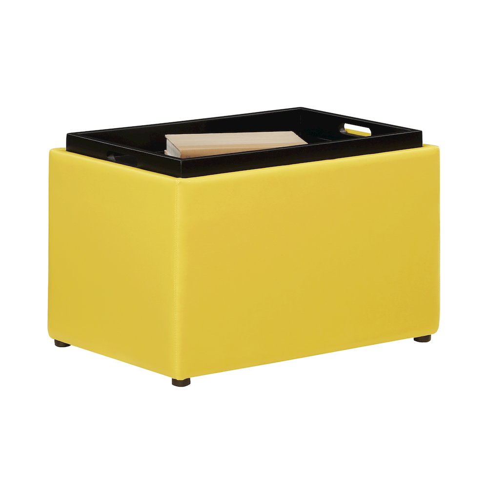 Accent Storage Ottoman with Reversible Tray. Picture 6