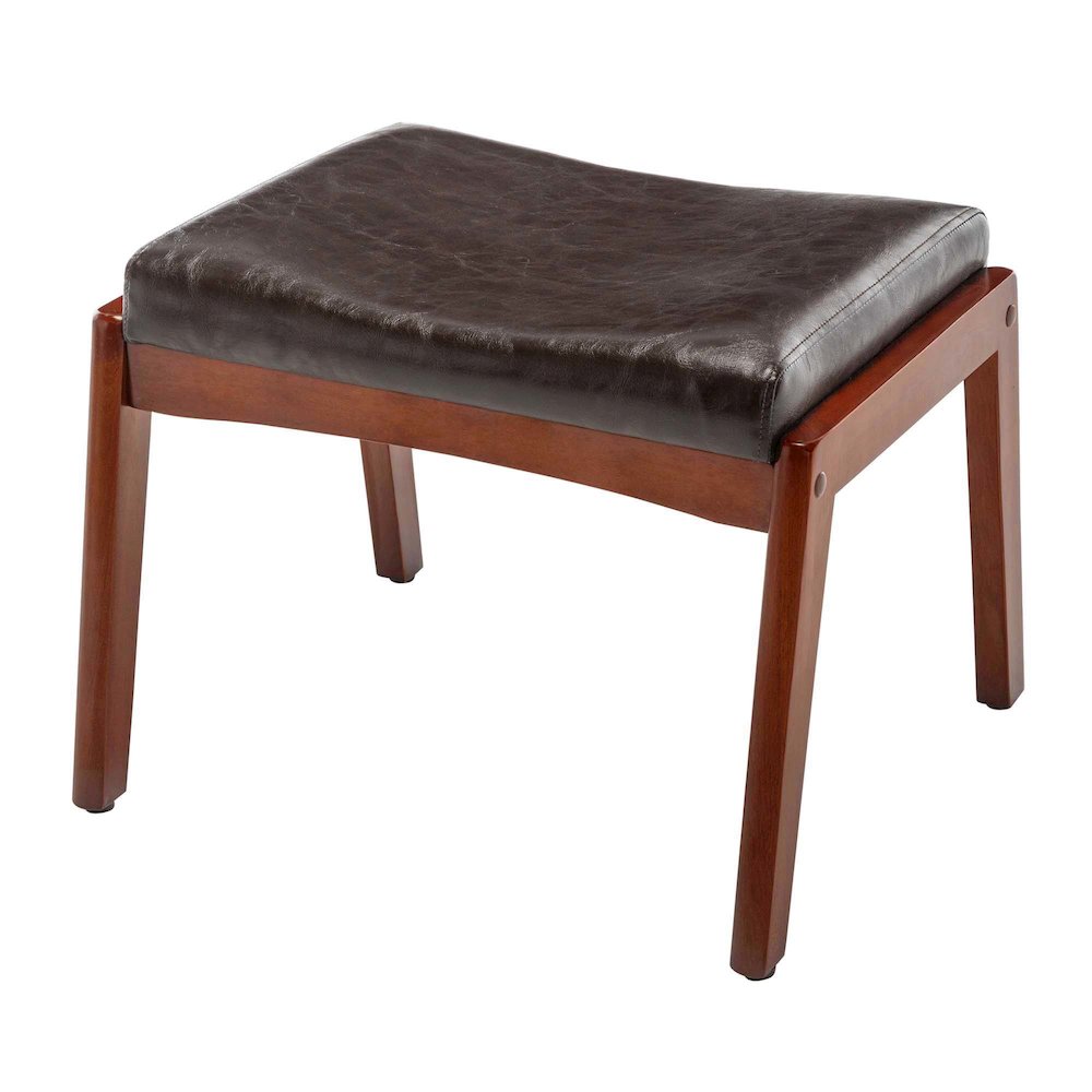 Designs4Comfort Natalie Accent Ottoman Stool Espresso. Picture 1