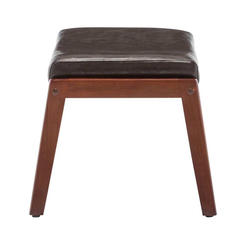 Designs4Comfort Natalie Accent Ottoman Stool Espresso. Picture 5