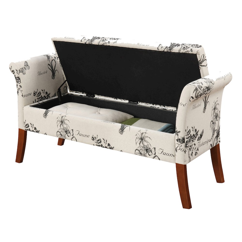 Designs4Comfort Garbo Entryway Storage Bench. Picture 2