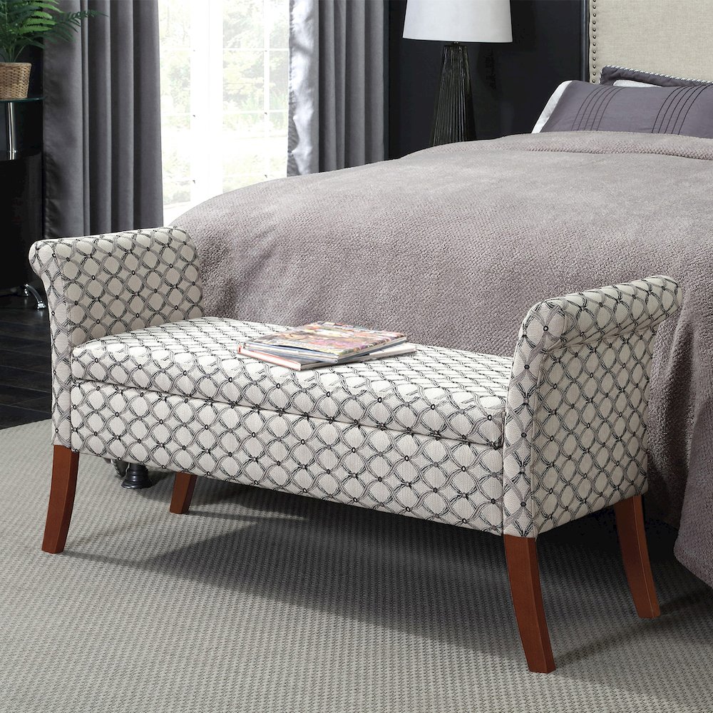 Designs4Comfort Garbo Entryway Storage Bench. Picture 3