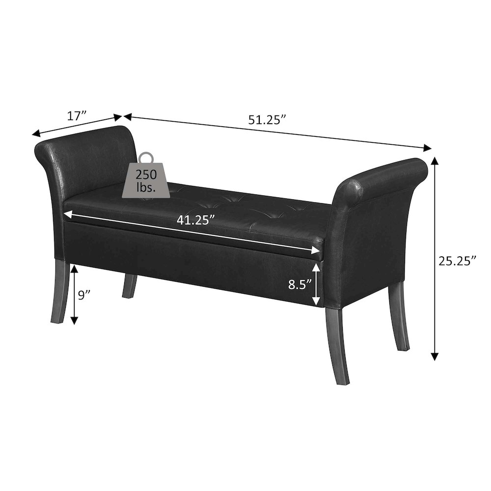 Designs4Comfort Garbo Storage Bench. Picture 4