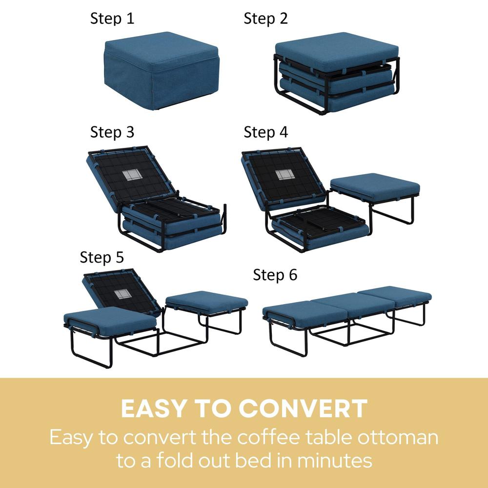 Folding Bed Ottoman Coffee Table. Picture 10