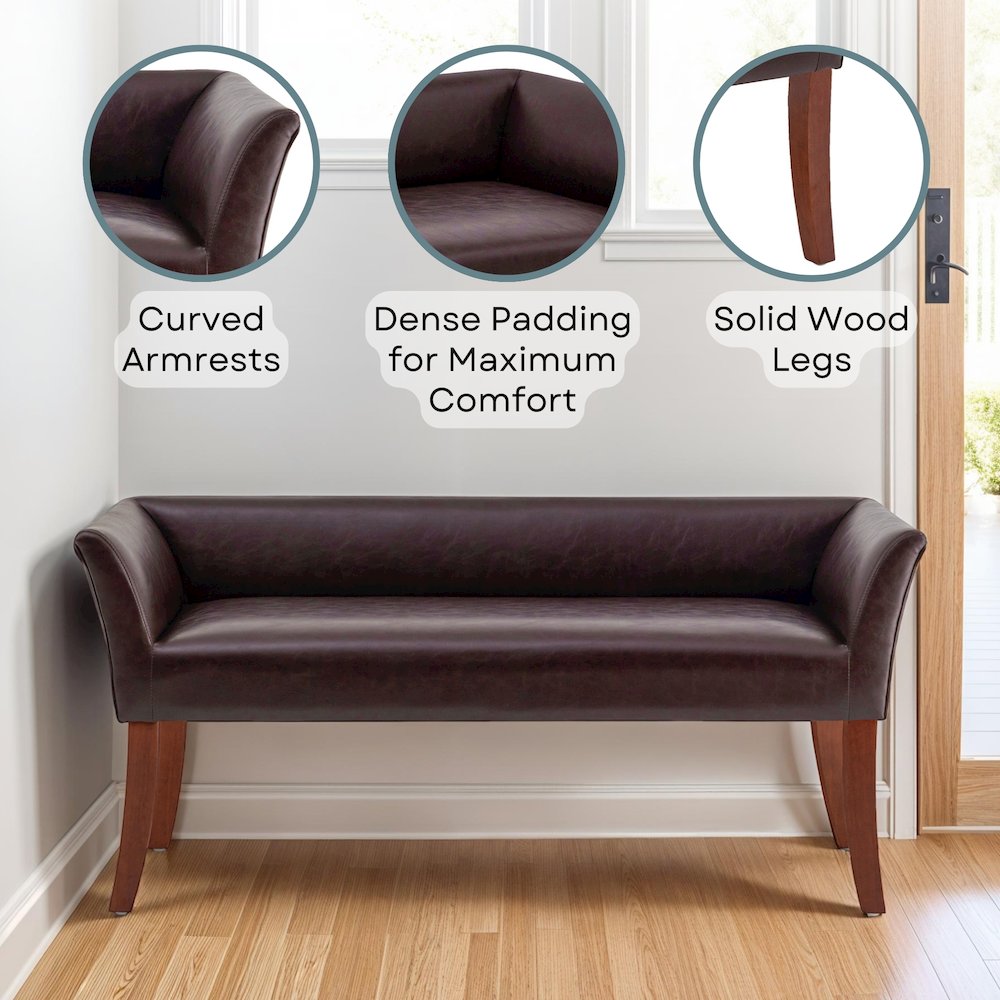 Designs4Comfort Ella Entryway Window Accent Seating Bench. Picture 3