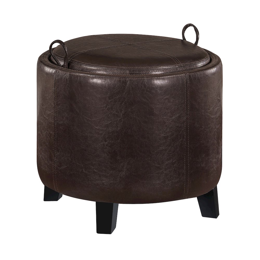 Designs4Comfort Oscar Storage Ottoman with Reversible Tray. Picture 1
