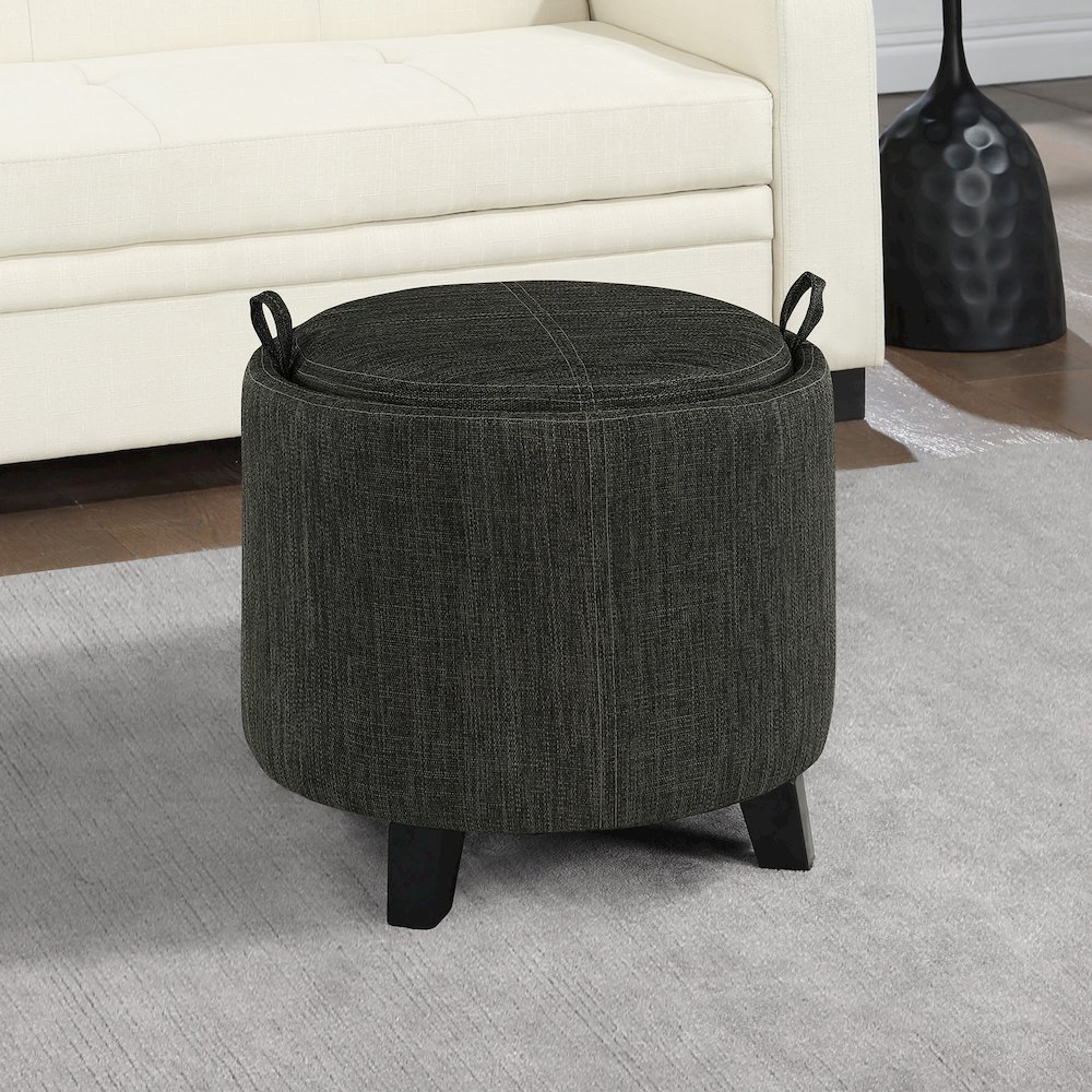 Designs4Comfort Oscar Storage Ottoman with Reversible Tray. Picture 2
