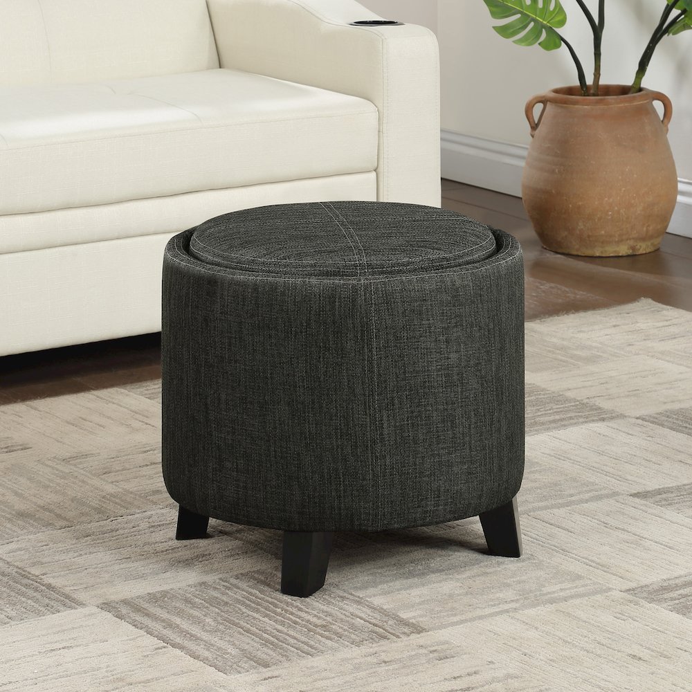 Designs4Comfort Oscar Storage Ottoman with Reversible Tray. Picture 8
