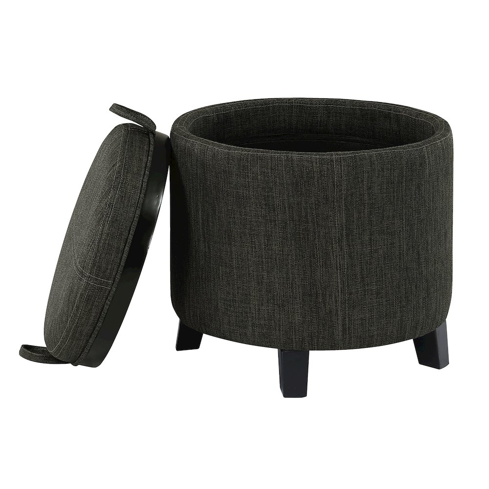 Designs4Comfort Oscar Storage Ottoman with Reversible Tray. Picture 5