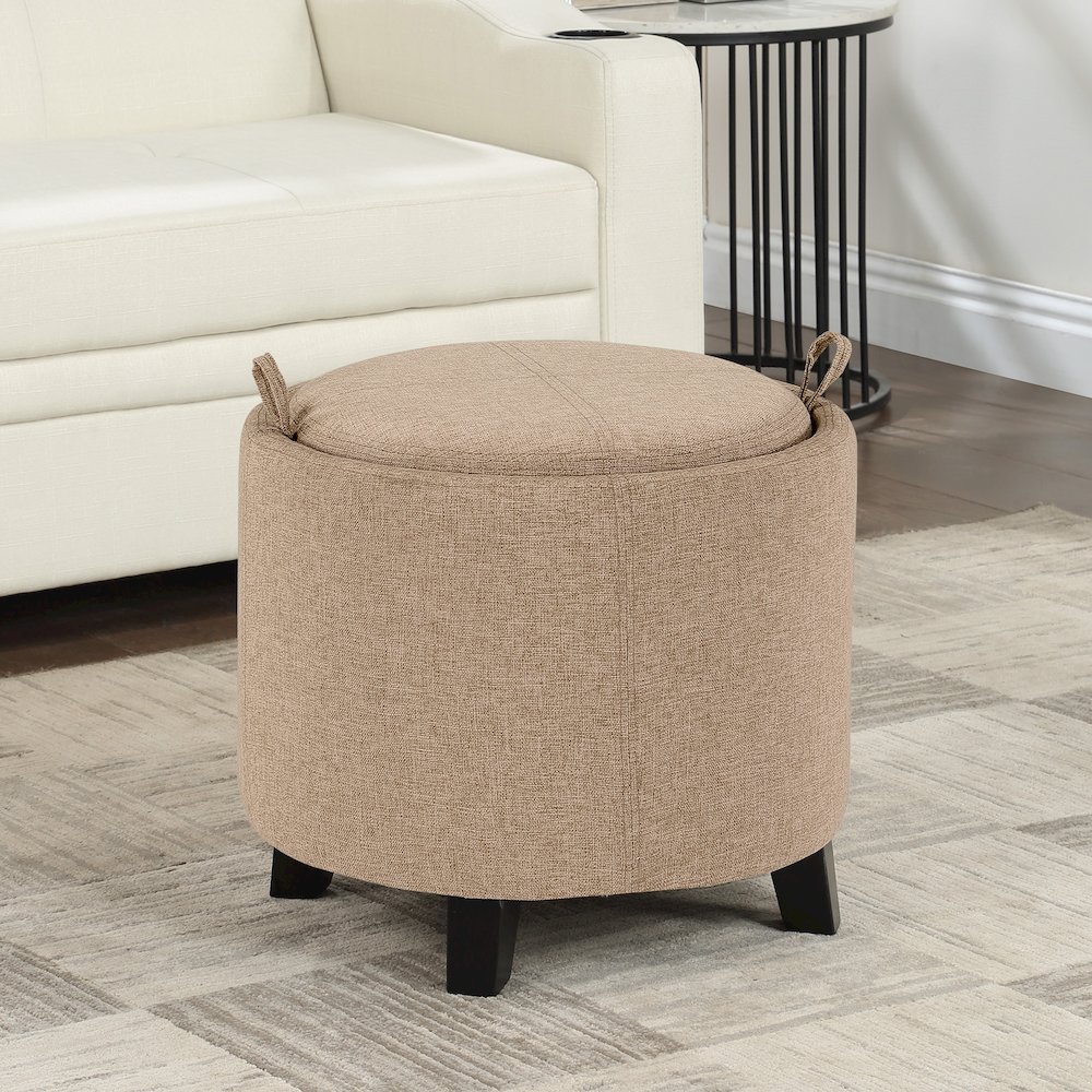 Designs4Comfort Oscar Storage Ottoman with Reversible Tray. Picture 8