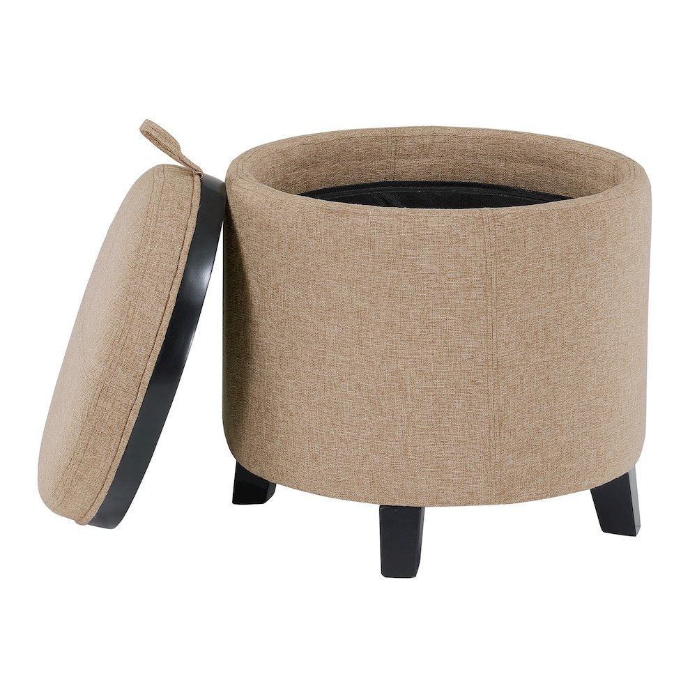 Designs4Comfort Oscar Storage Ottoman with Reversible Tray. Picture 5
