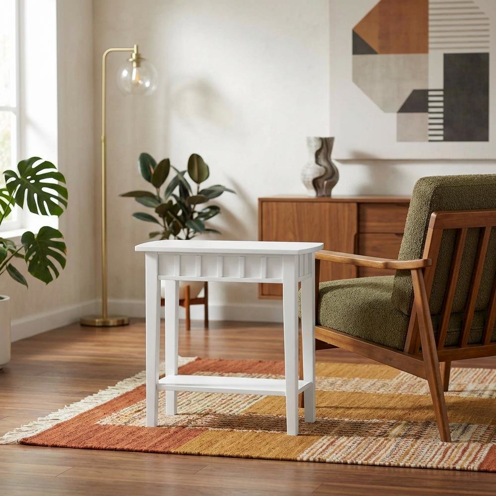 Wooden End Table with Flat Surface for Living Room and Bedroom Use. Picture 2