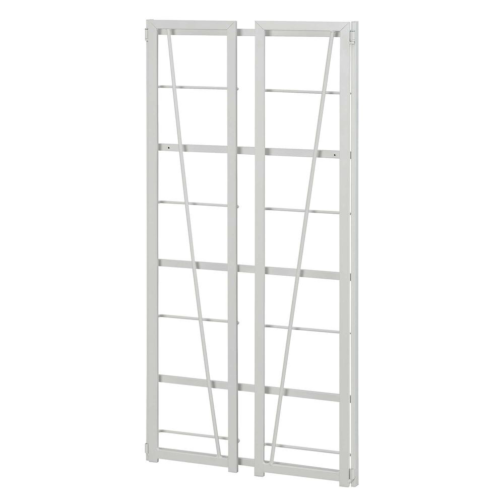 Xtra Folding 4 Tier Bookshelf, White/White. Picture 4