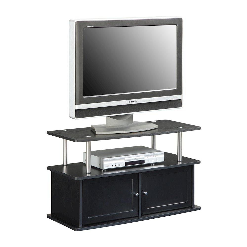 TV Stand with 2 Storage Cabinets and Shelf for TVs up to 40 Inches. Picture 3