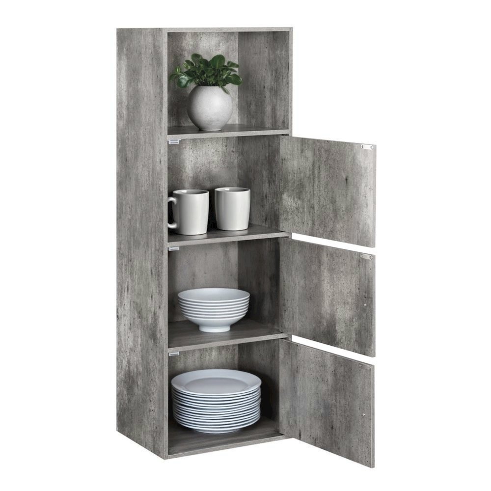 Xtra Storage 3 Door Cabinet with Shelf, Faux Birch. Picture 3