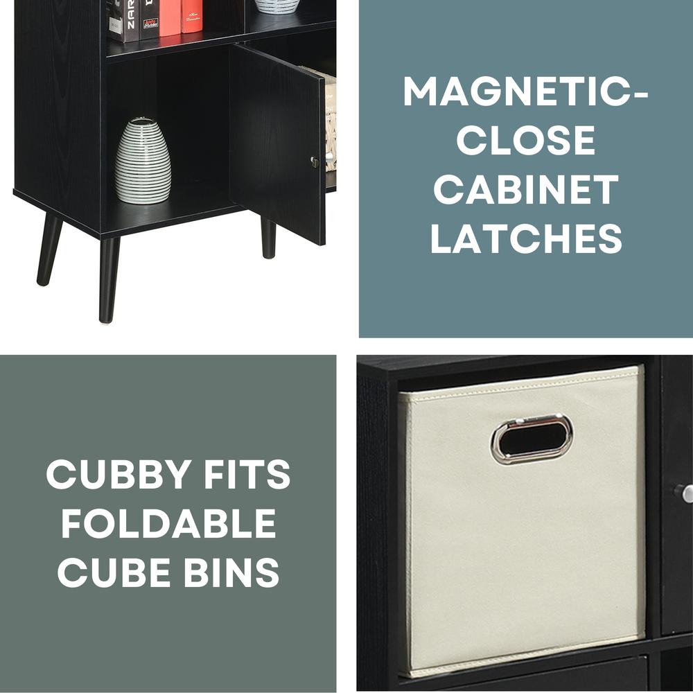 Xtra Storage 3x2 3 Door Cabinet Console Table. Picture 9