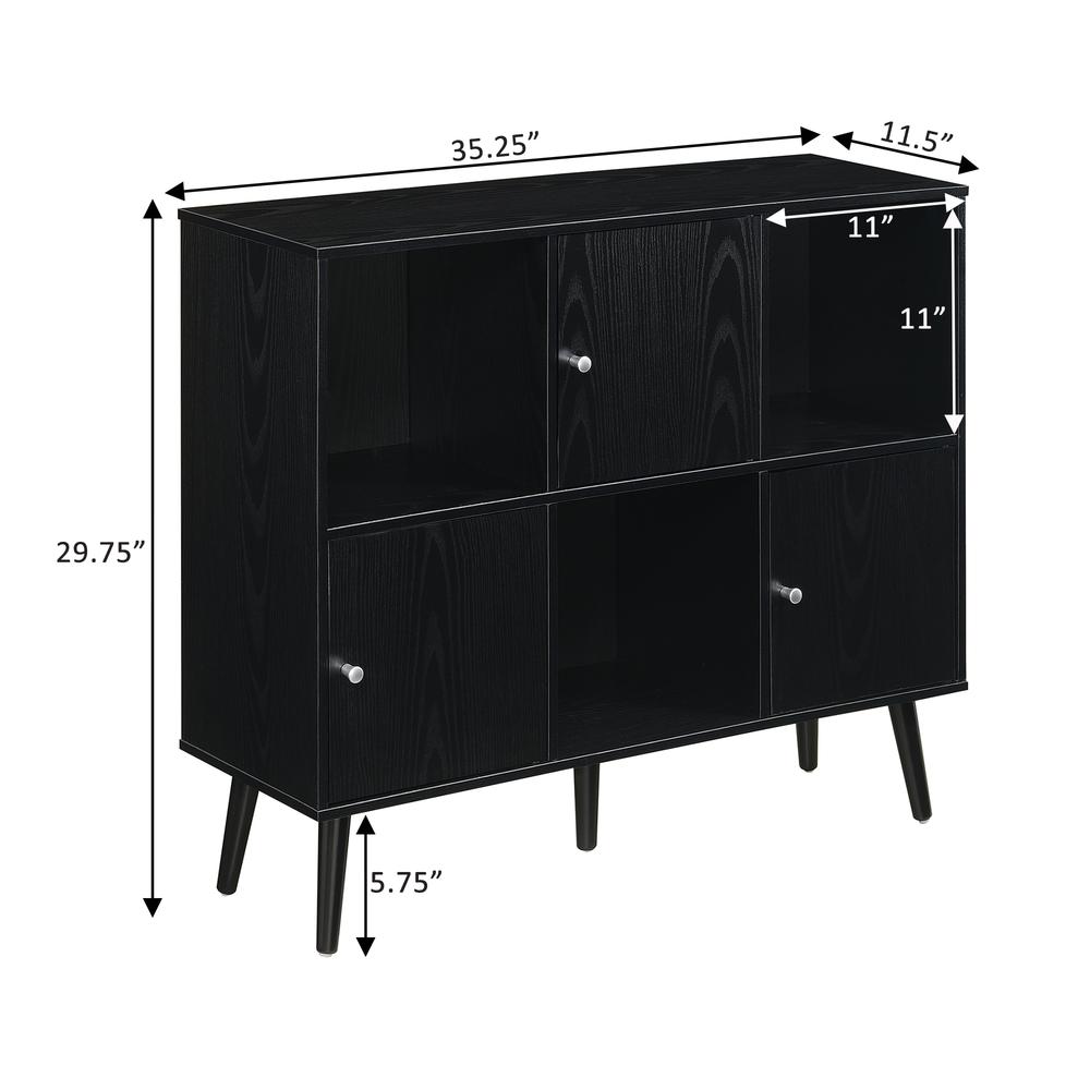 Xtra Storage 3x2 3 Door Cabinet Console Table. Picture 12